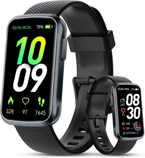 TIMU Fitness Tracker, Fitness Watch with 24/7 Heart Rate Monitor/Sleep Tracker, 20  Sports Modes Step Calorie Counter Pedometer, IP68 Waterproof Activity Trackers and Smartwatches Android/iOS