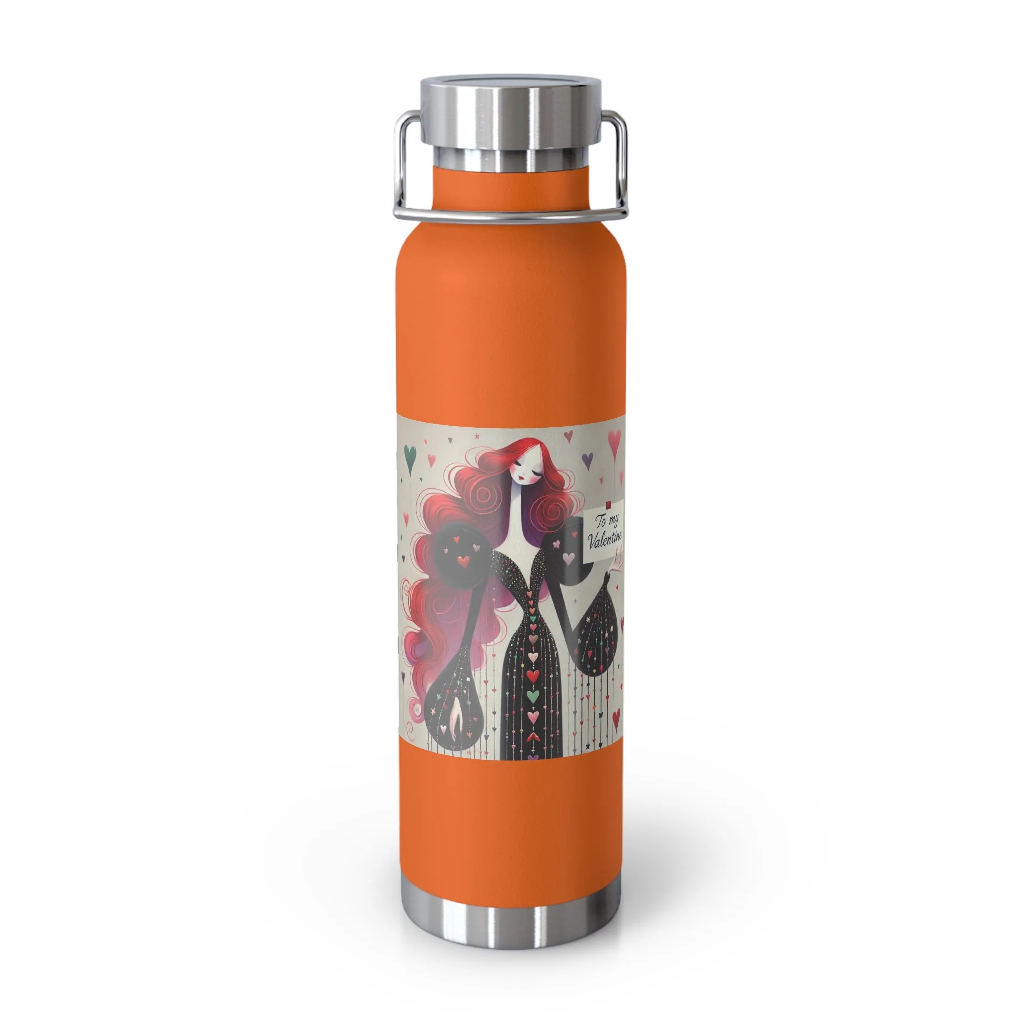 To My Valentine Copper Vacuum Insulated Bottle, 22oz