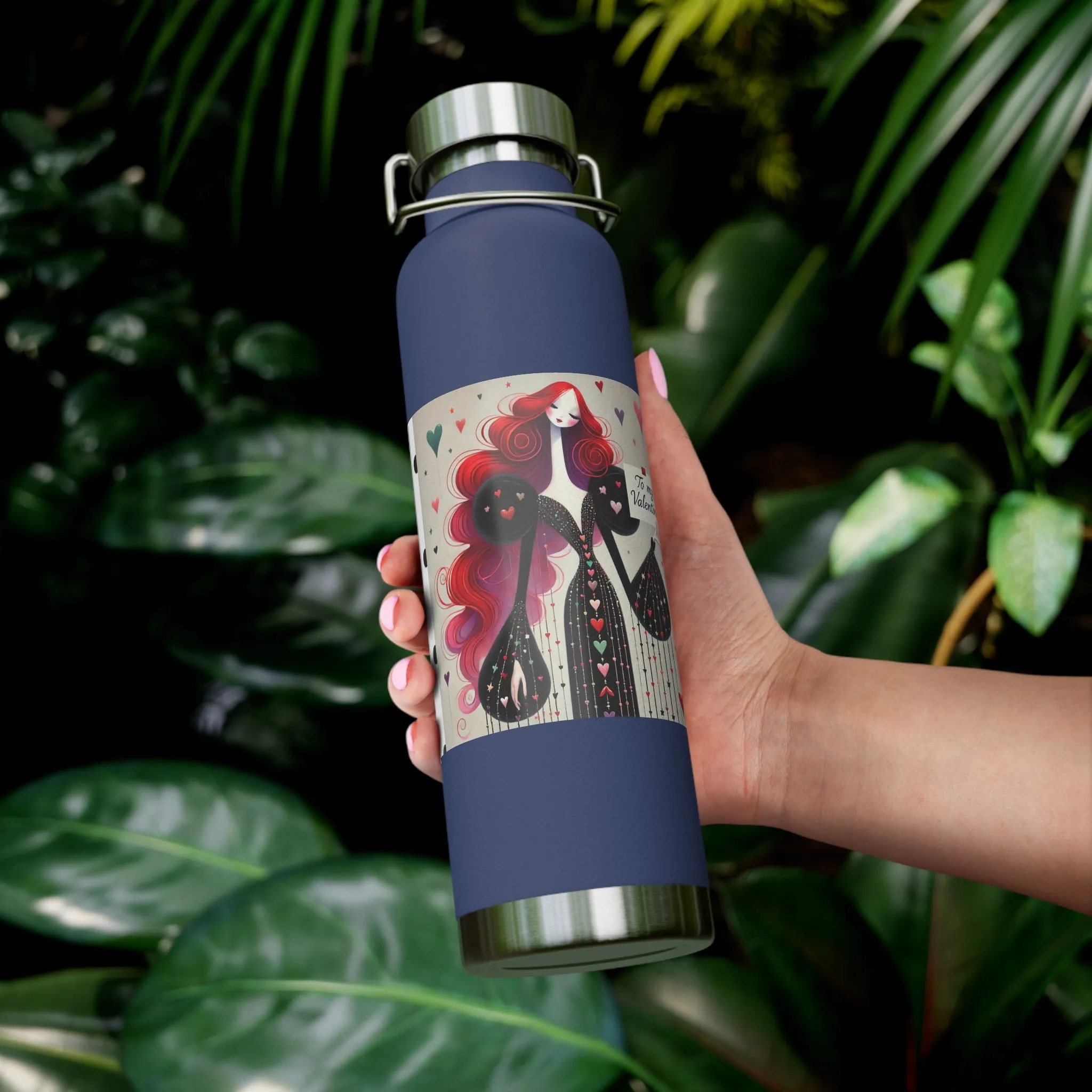 To My Valentine Copper Vacuum Insulated Bottle, 22oz