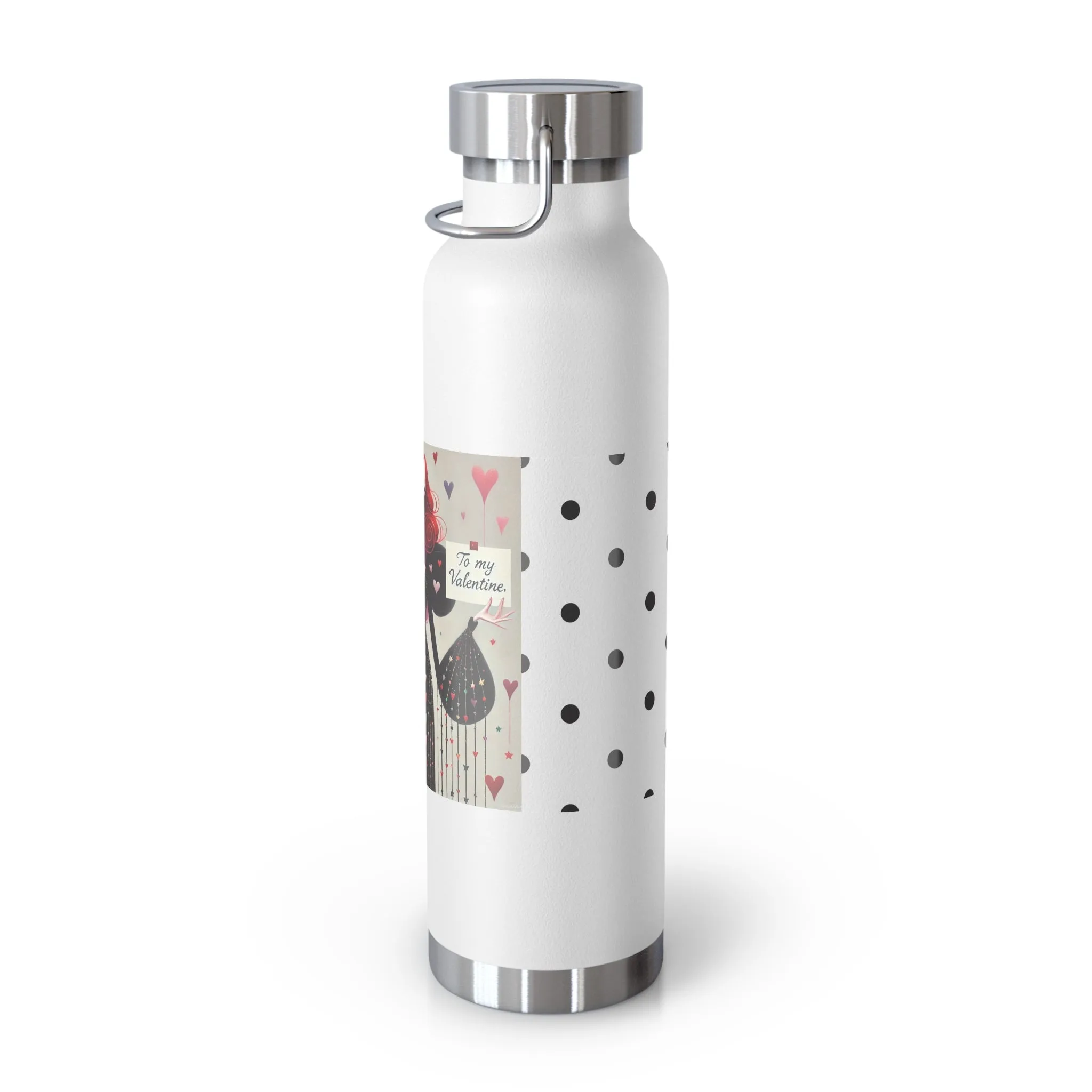 To My Valentine Copper Vacuum Insulated Bottle, 22oz