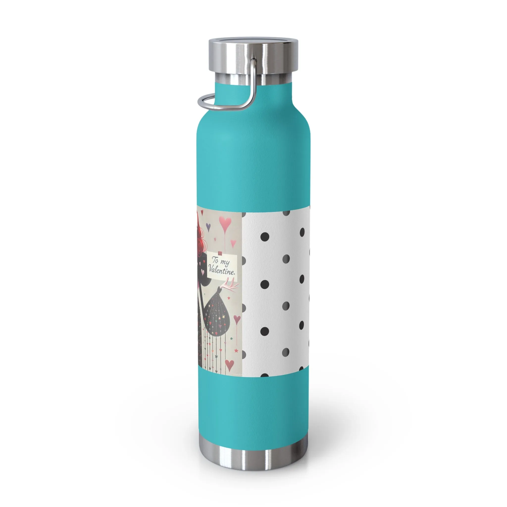 To My Valentine Copper Vacuum Insulated Bottle, 22oz