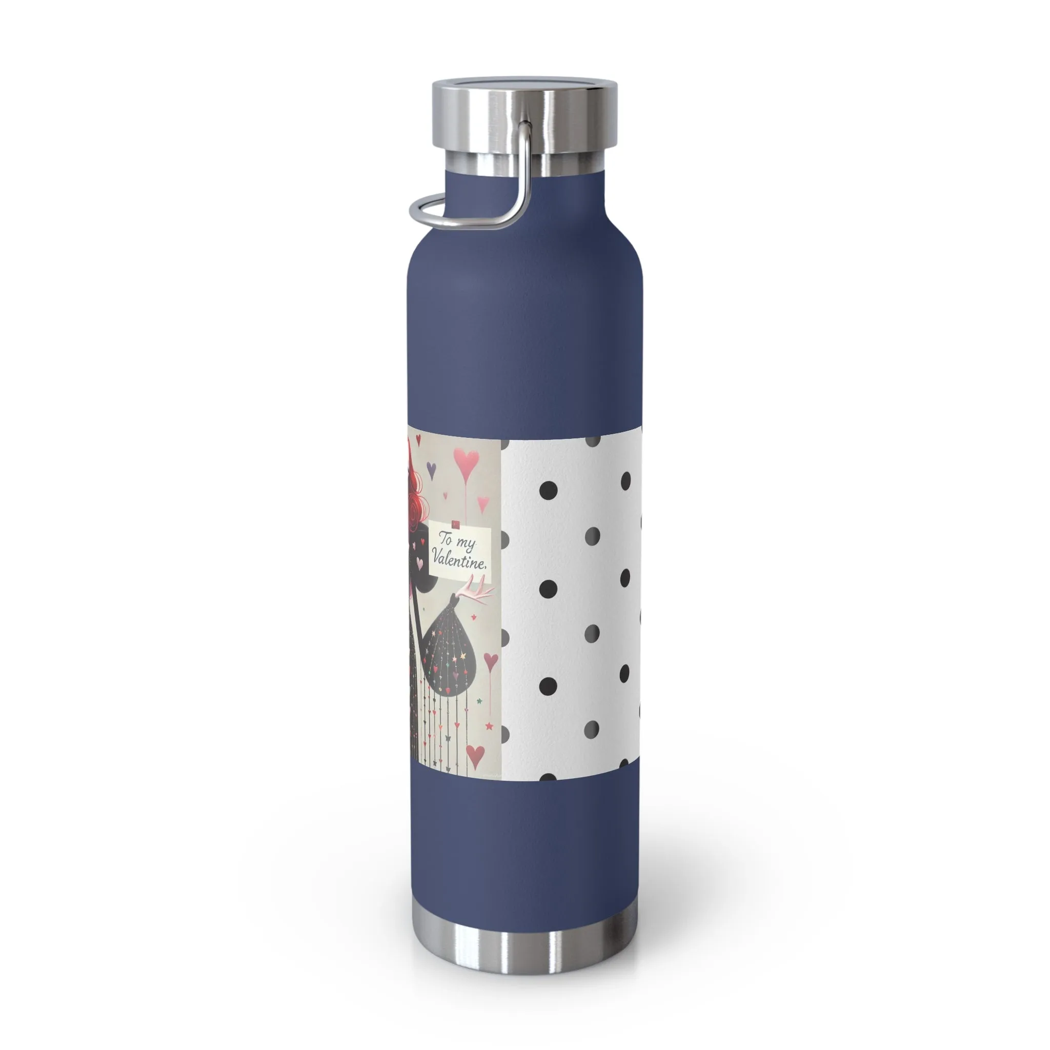 To My Valentine Copper Vacuum Insulated Bottle, 22oz