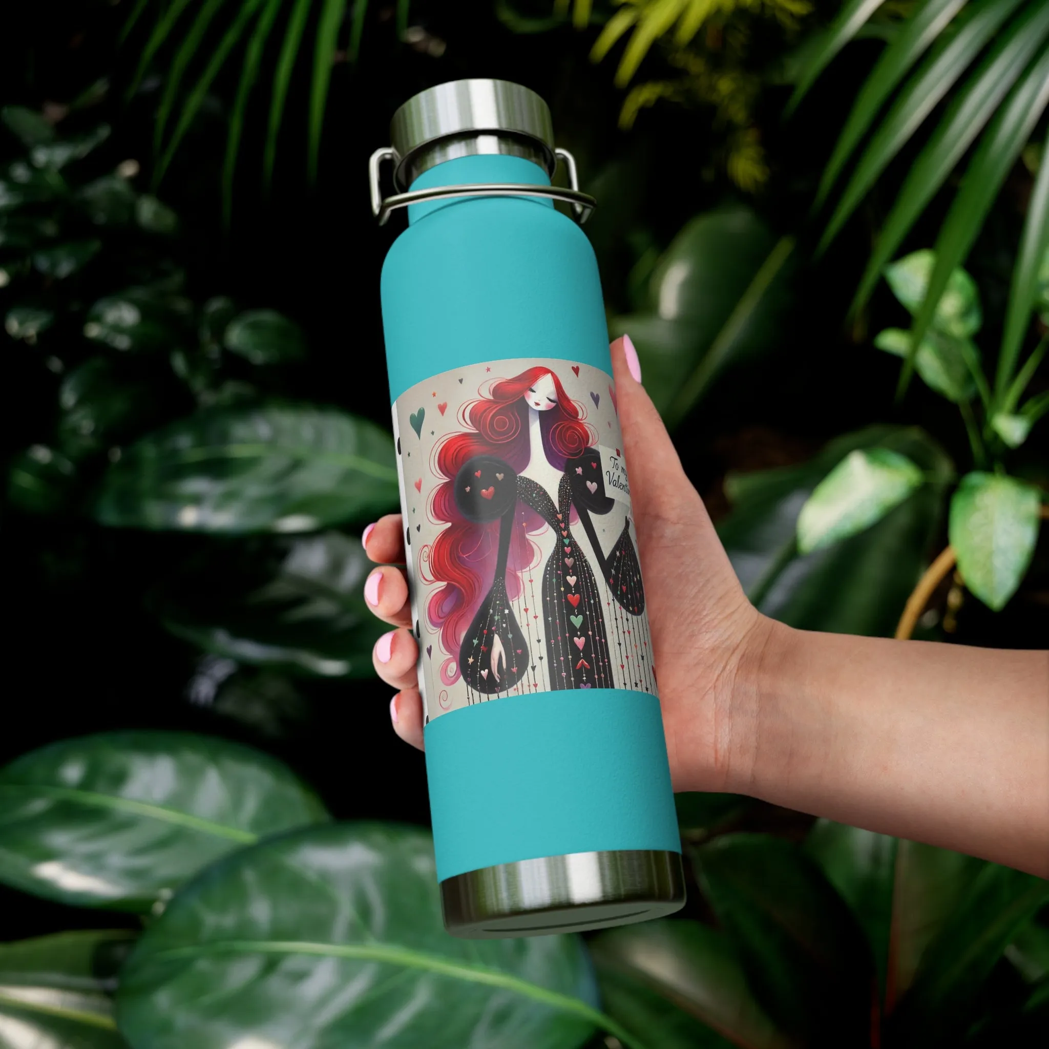 To My Valentine Copper Vacuum Insulated Bottle, 22oz