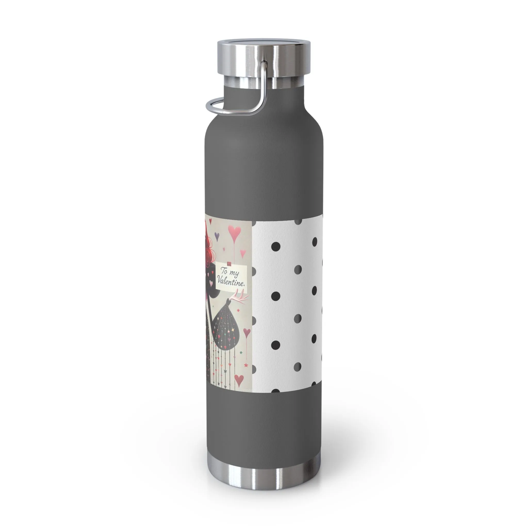 To My Valentine Copper Vacuum Insulated Bottle, 22oz