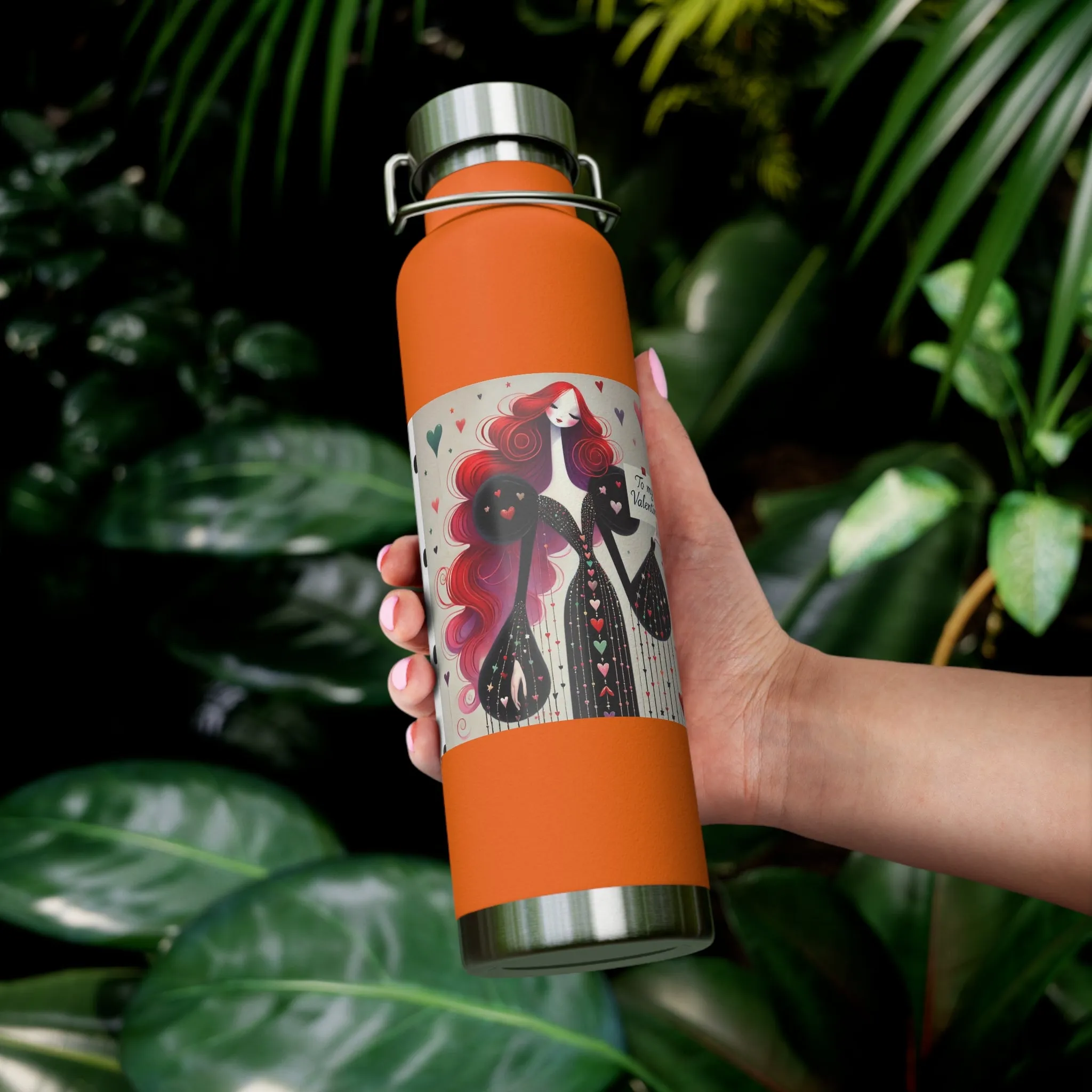 To My Valentine Copper Vacuum Insulated Bottle, 22oz