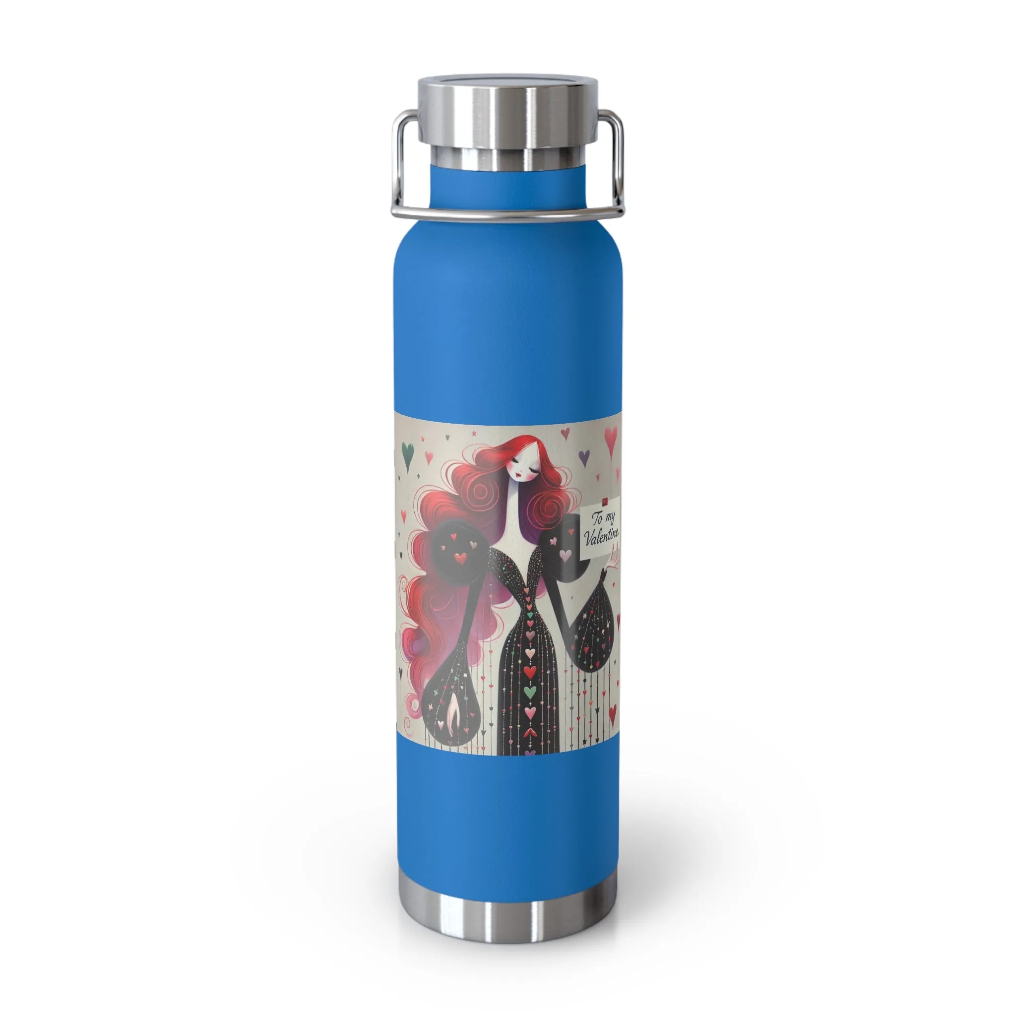To My Valentine Copper Vacuum Insulated Bottle, 22oz