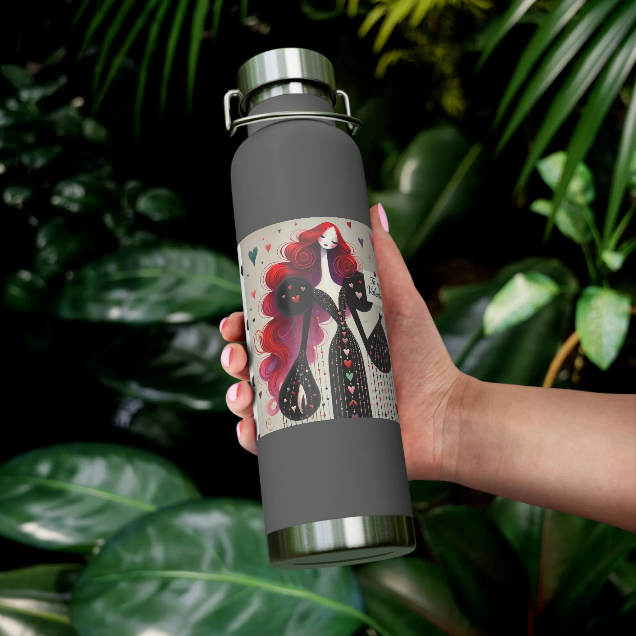 To My Valentine Copper Vacuum Insulated Bottle, 22oz