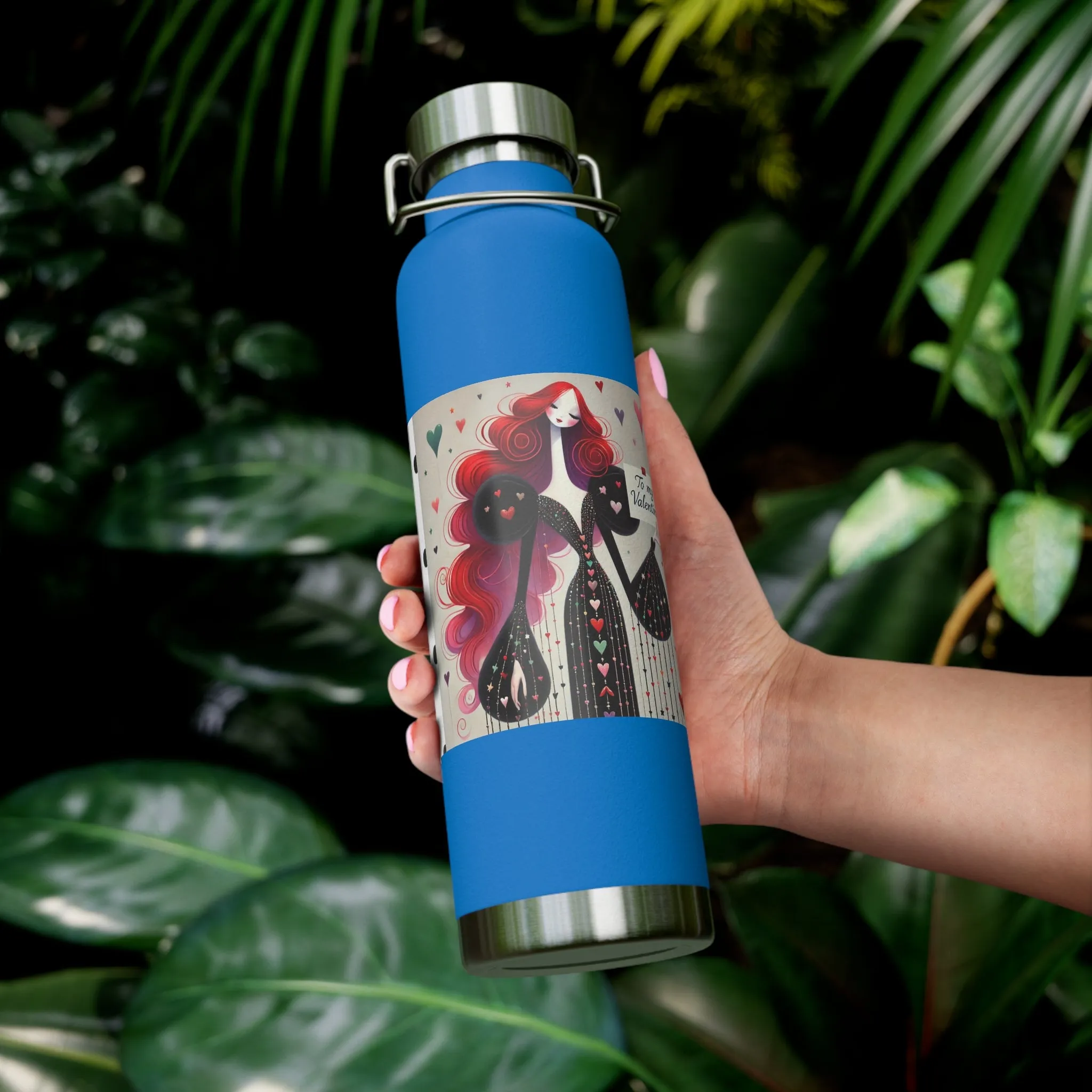 To My Valentine Copper Vacuum Insulated Bottle, 22oz