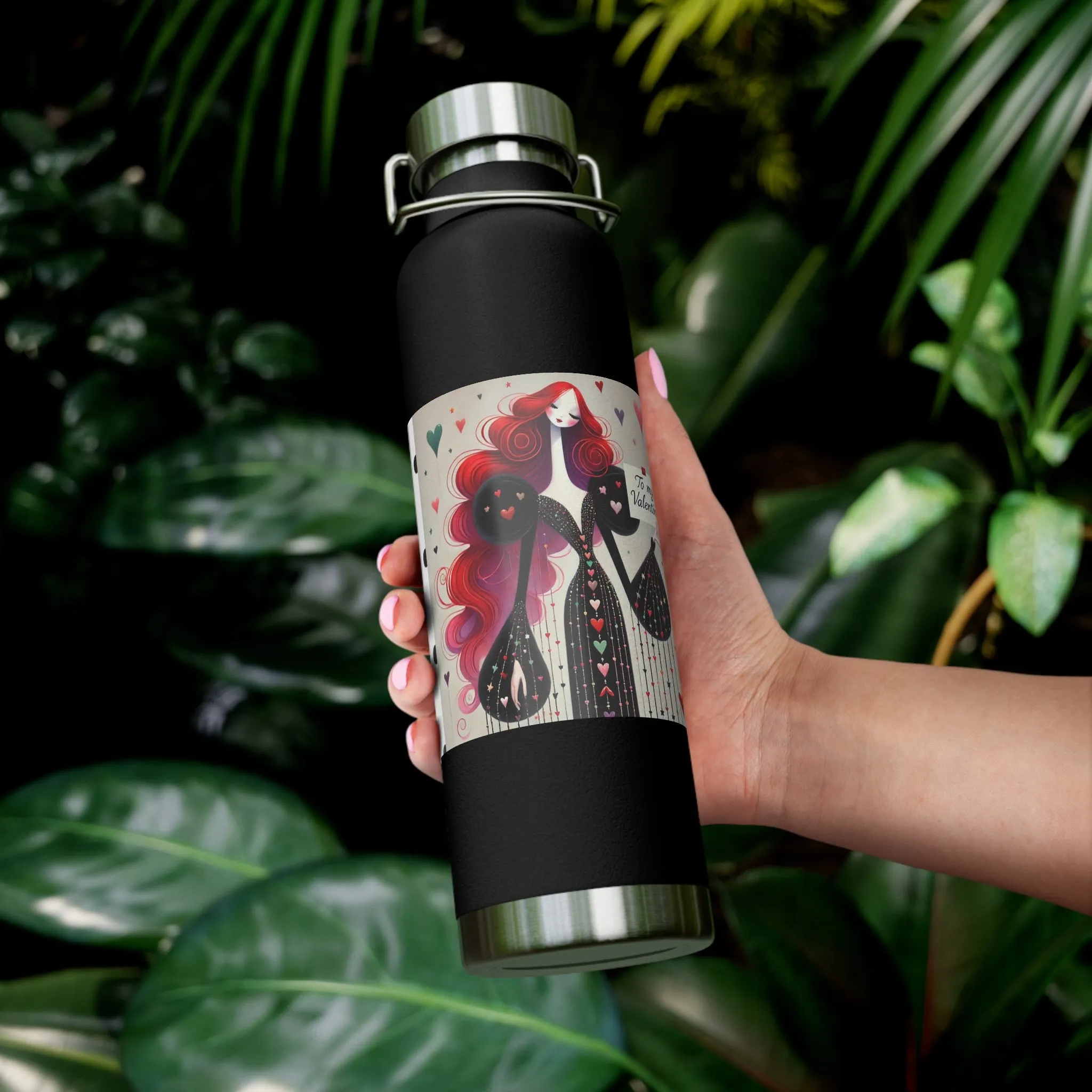 To My Valentine Copper Vacuum Insulated Bottle, 22oz