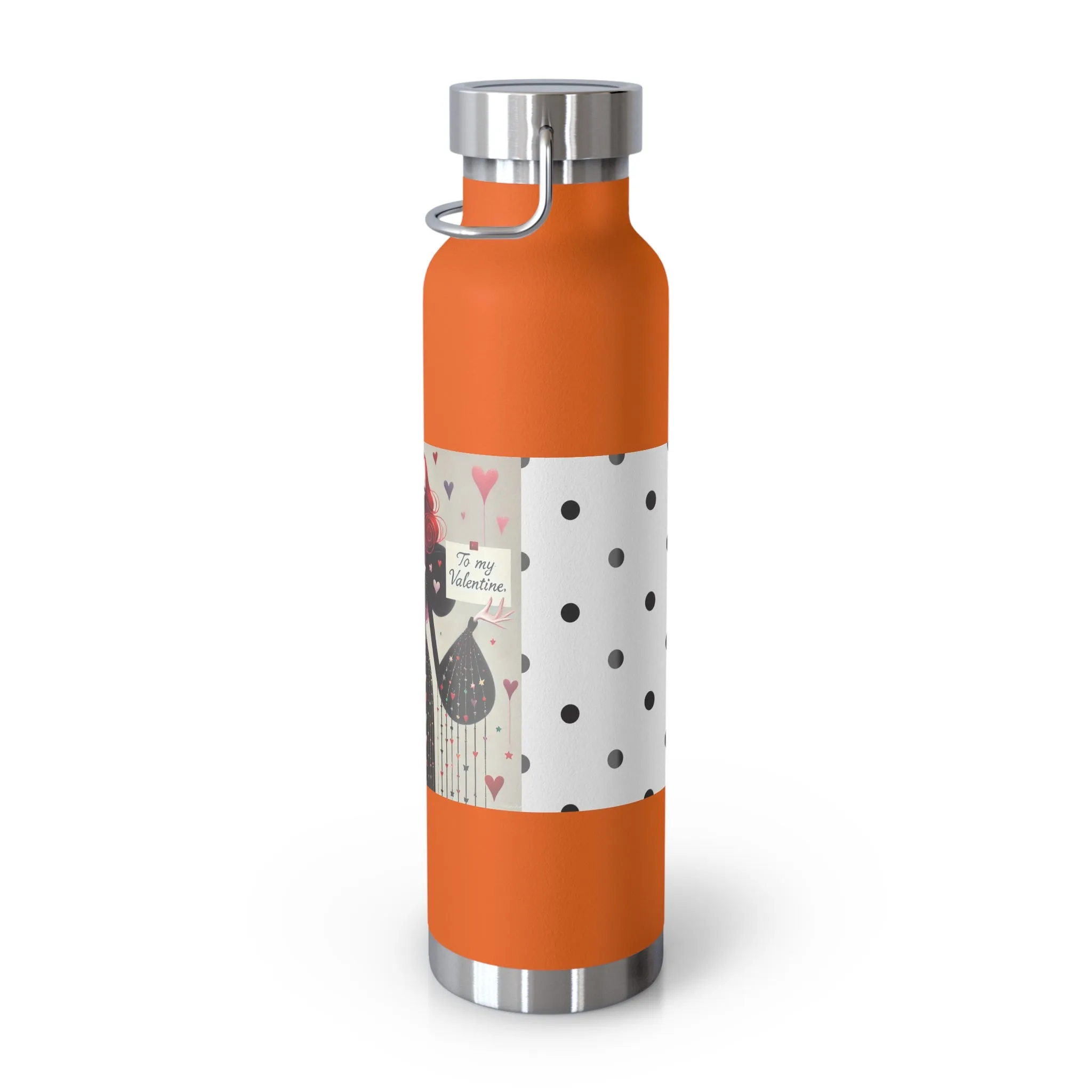 To My Valentine Copper Vacuum Insulated Bottle, 22oz