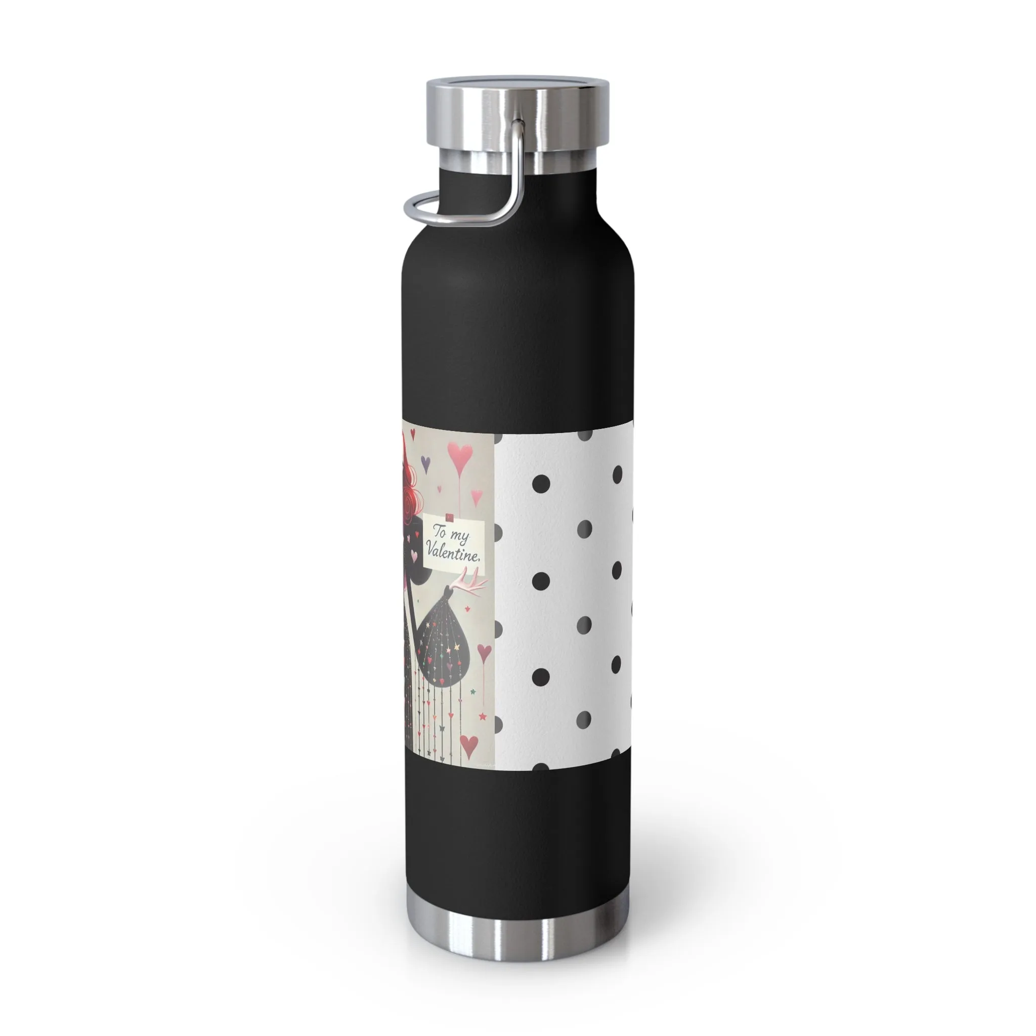 To My Valentine Copper Vacuum Insulated Bottle, 22oz