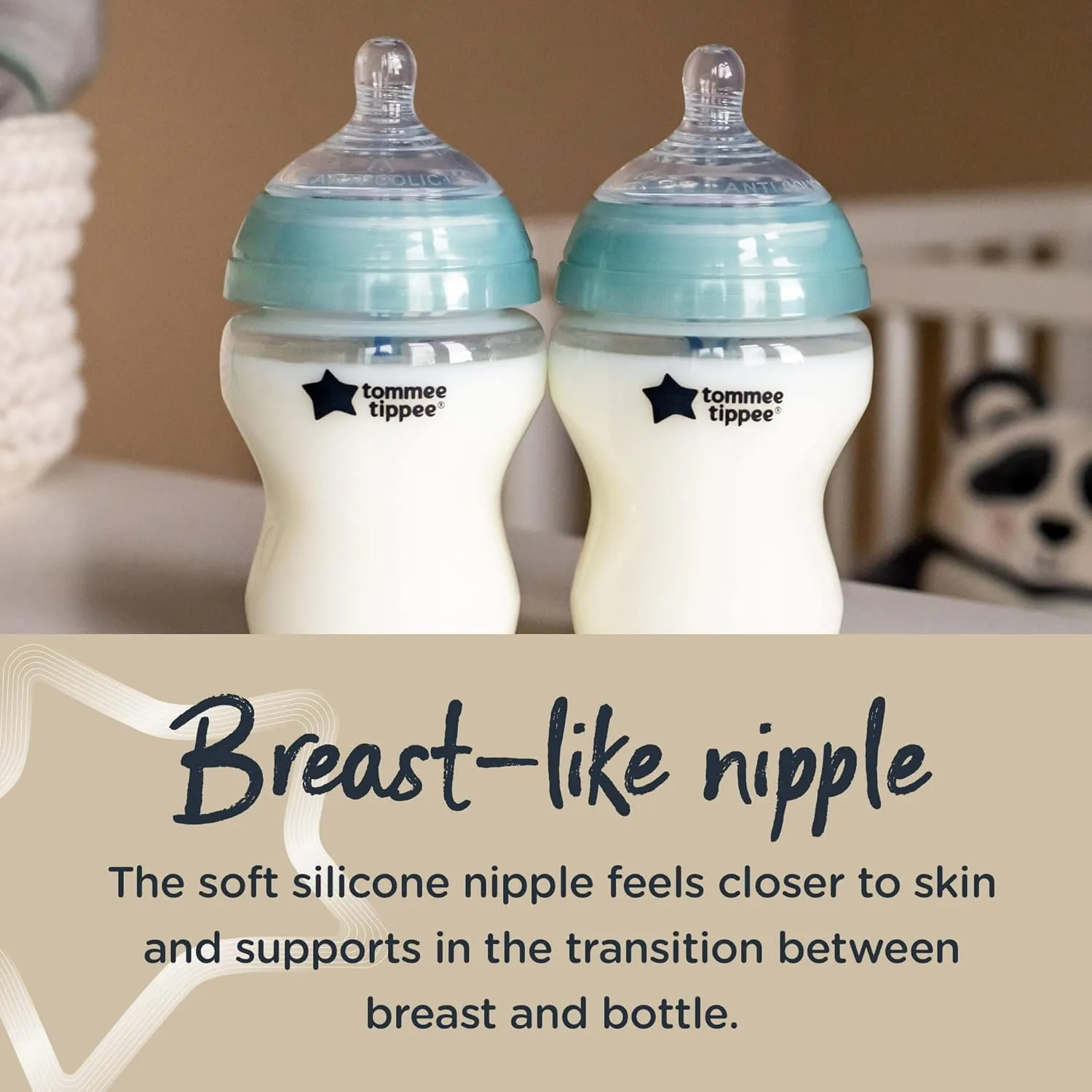Tommee Tippee Anti-Colic Baby Bottle Newborn Starter Set, Slow Flow Breast-Like Nipples and Unique Anti-Colic Venting System