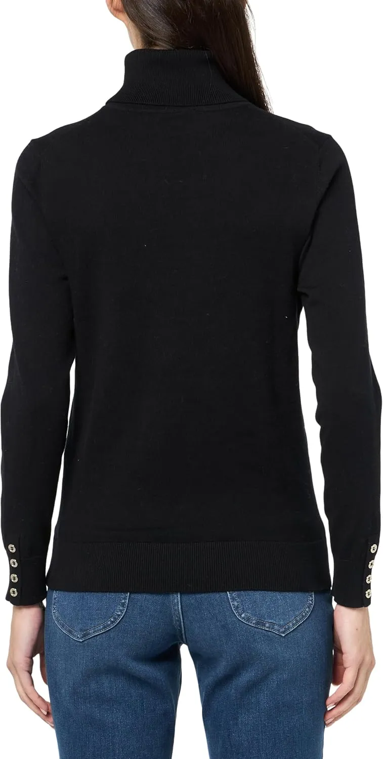 Tommy Hilfiger Women's Cotton Lightweight Turtleneck Sweater