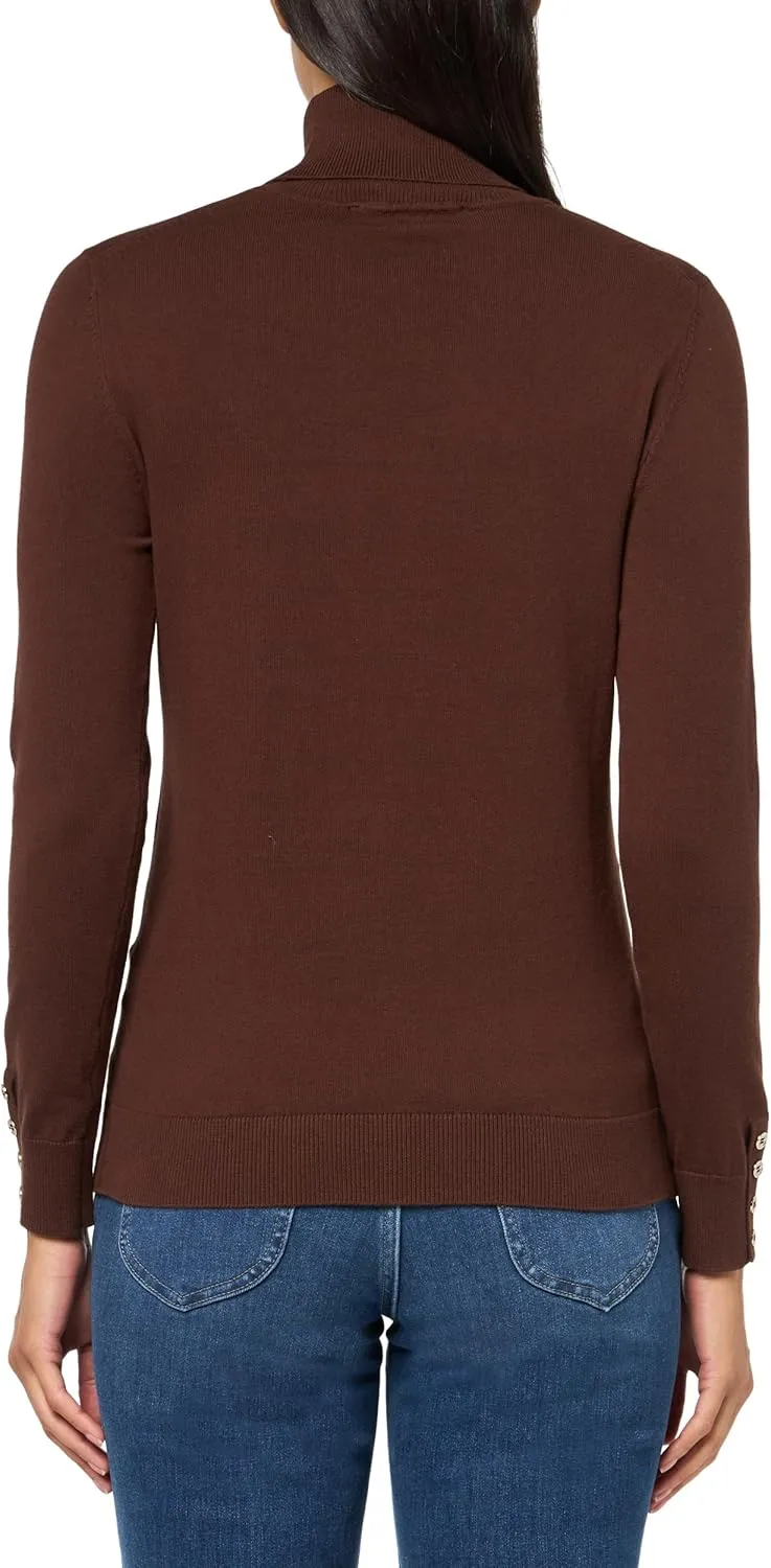 Tommy Hilfiger Women's Cotton Lightweight Turtleneck Sweater