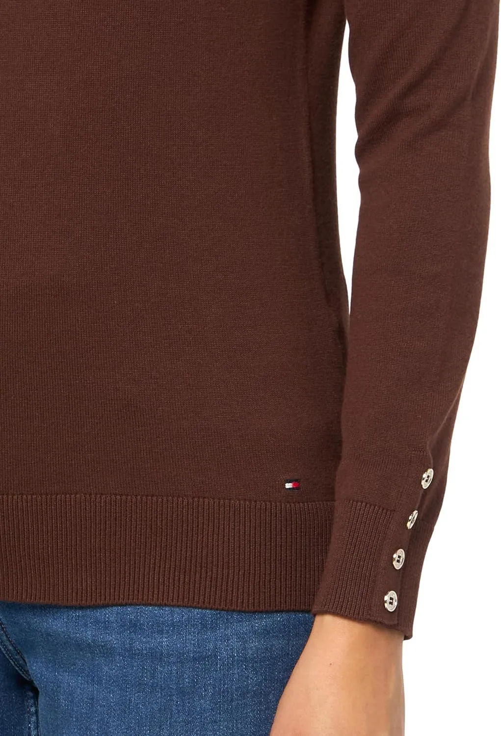 Tommy Hilfiger Women's Cotton Lightweight Turtleneck Sweater