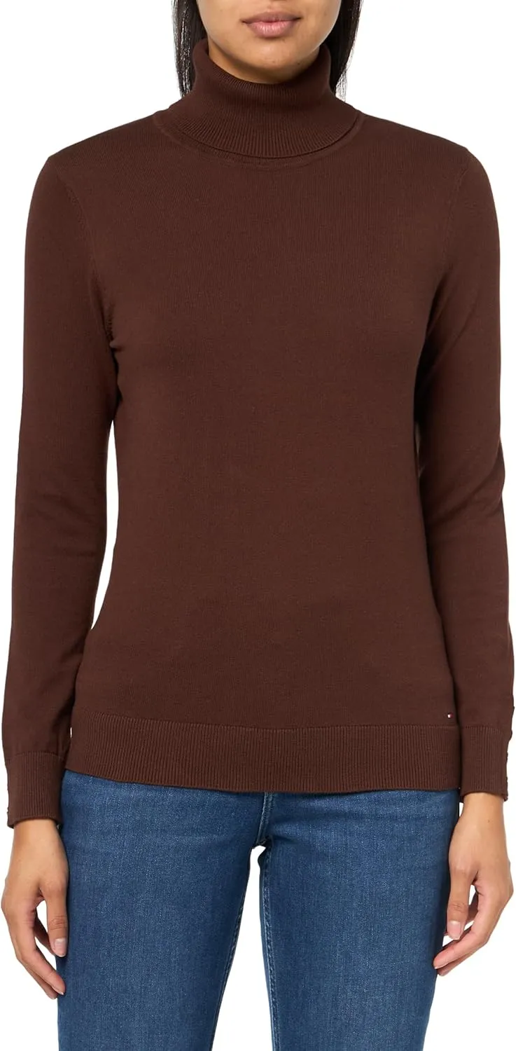 Tommy Hilfiger Women's Cotton Lightweight Turtleneck Sweater