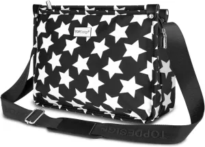 TOPDesign Lightweight Women Crossbody Bag, Shoulder Purse with Multiple Pockets, Triple Zip Handbag with Shoulder Strap