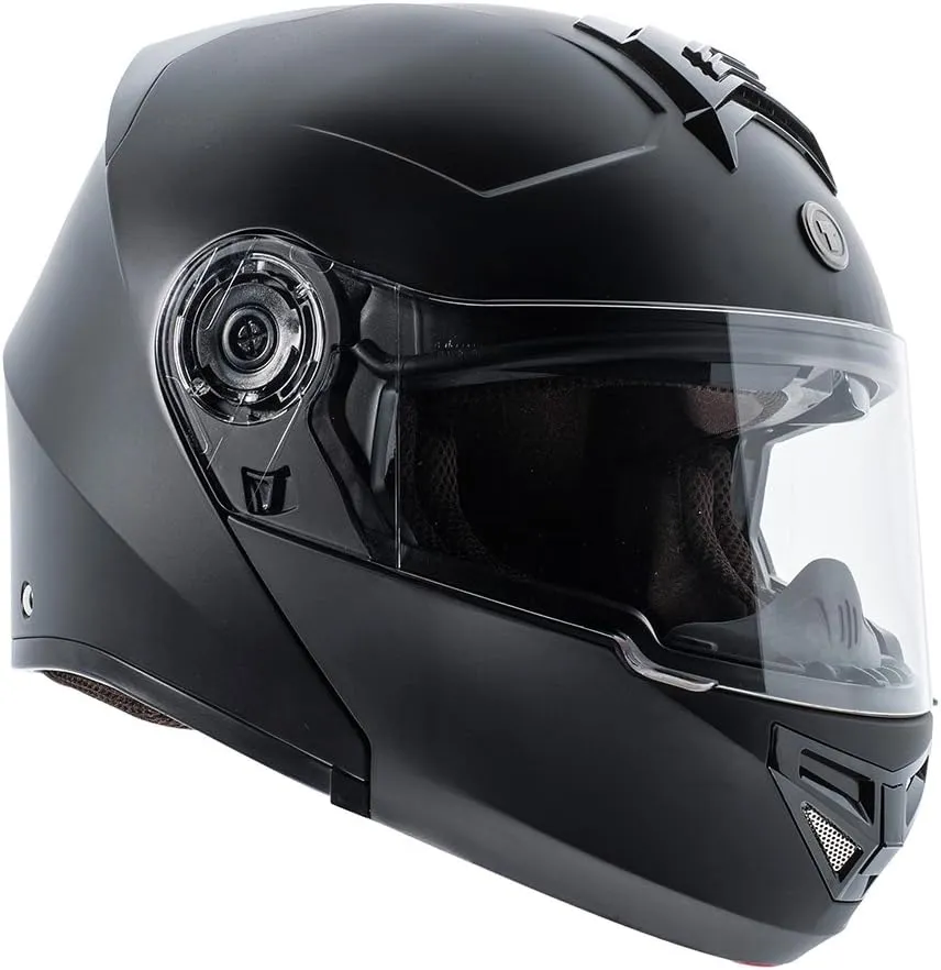 TORC T27B Full Face Modular Motorcycle Helmet with Integrated Blinc Bluetooth (Solid Color)