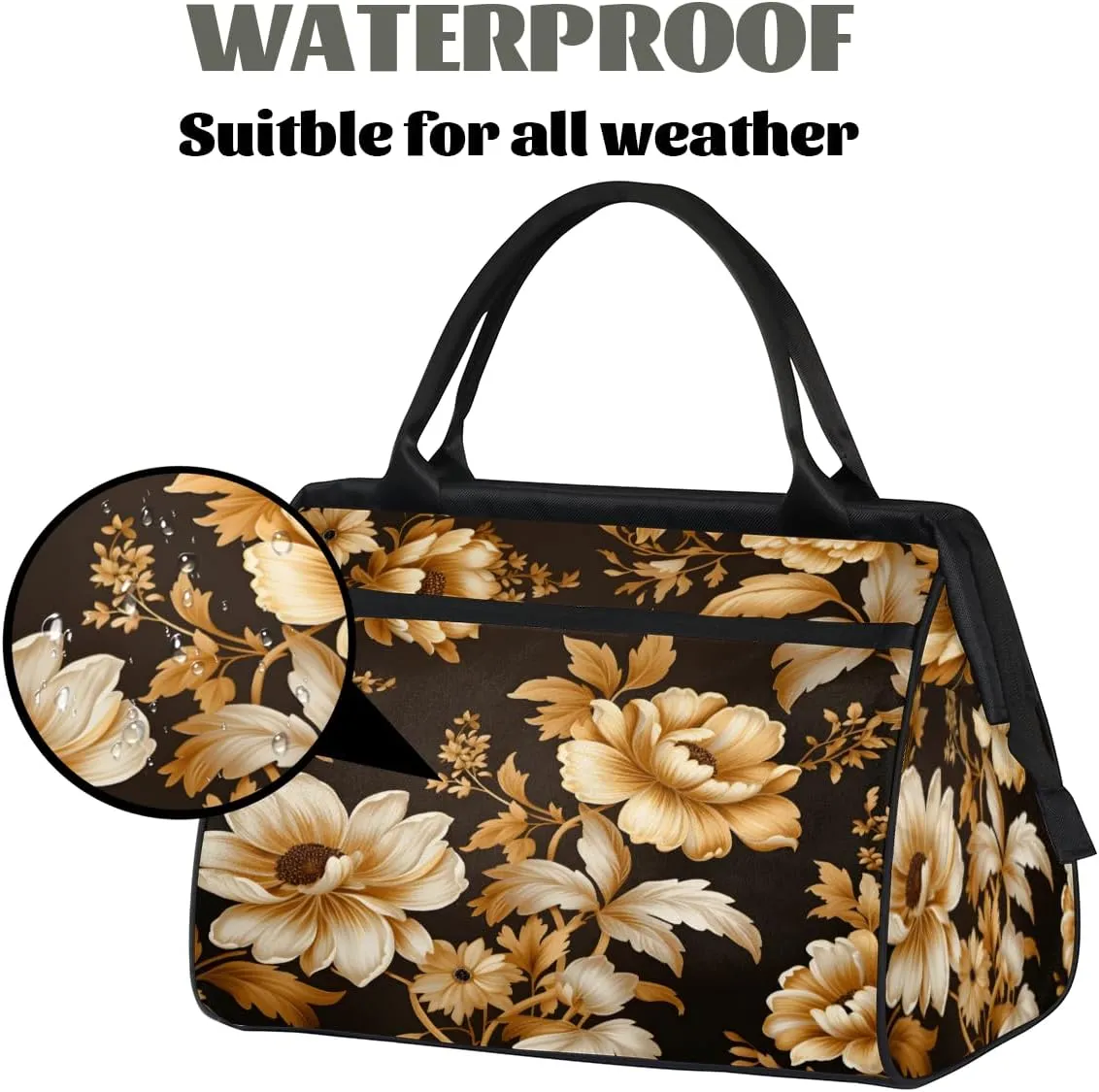 Tote Bag for Women, Lightweight Tote Bag with Zipper, Large Shoulder Bag Handbag for Travel, Work