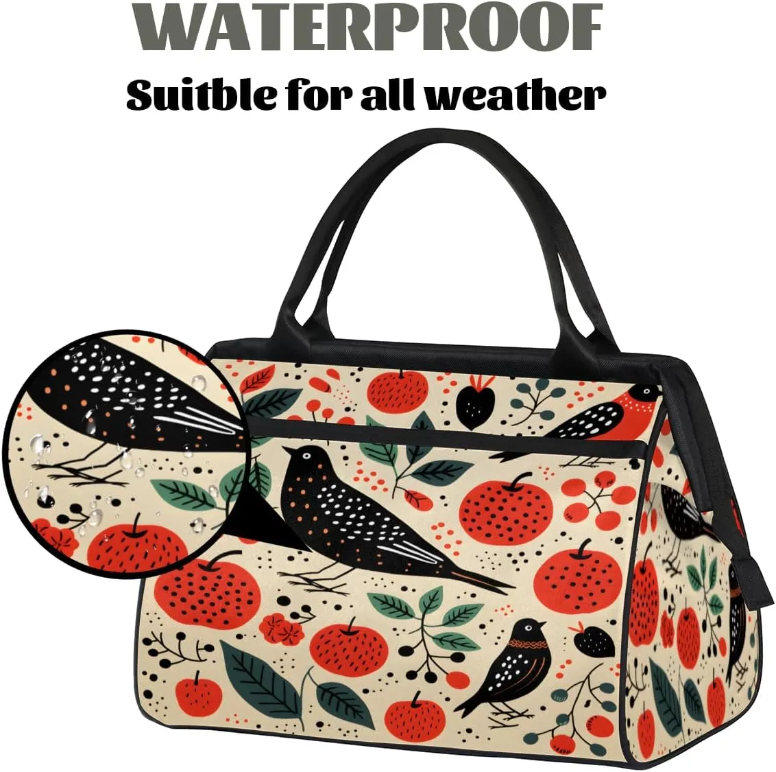 Tote Bag for Women, Lightweight Tote Bag with Zipper, Large Shoulder Bag Handbag for Travel, Work