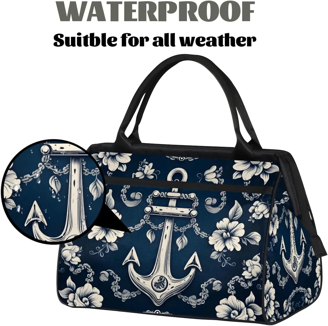 Tote Bag for Women, Lightweight Tote Bag with Zipper, Large Shoulder Bag Handbag for Travel, Work