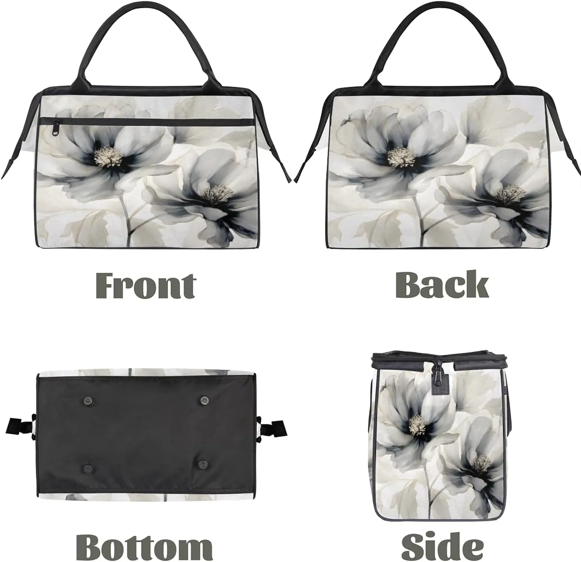 Tote Bag for Women, Lightweight Tote Bag with Zipper, Large Shoulder Bag Handbag for Travel, Work