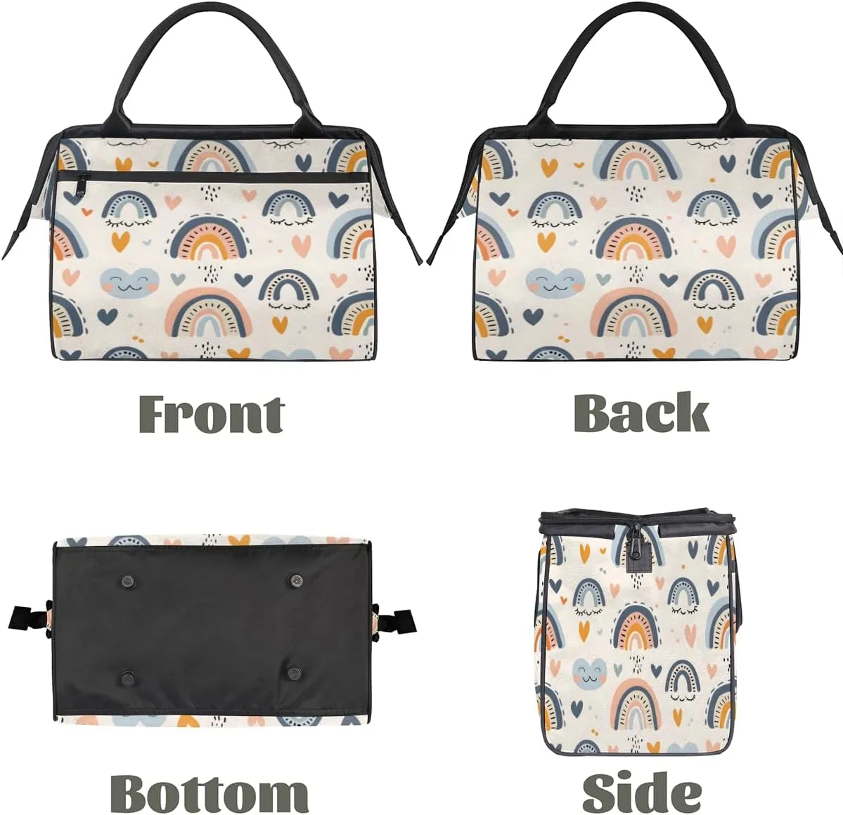 Tote Bag for Women with Zipper, Lightweight Travel Tote Bag Large Shoulder Bag Handbag for Work, Gym