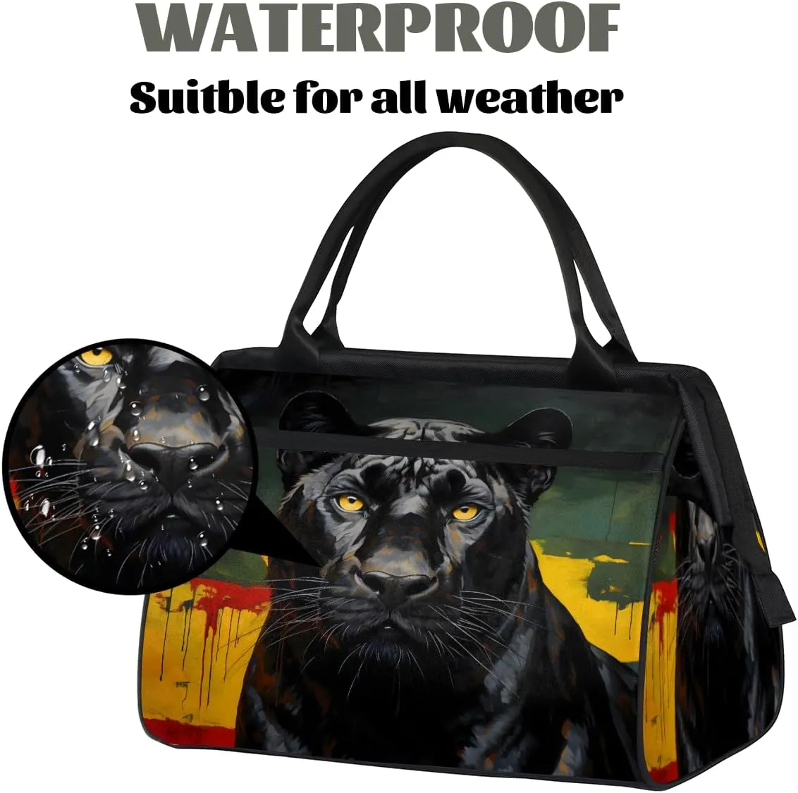 Tote Bag for Women with Zipper, Lightweight Travel Tote Bag Large Shoulder Bag Handbag for Work, Gym