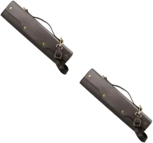 Toyvian 2pcs Pu Flute Hard Case Cover Carry Handle Lightweight Flute Bag Waterproof Padded Shoulder Bag for Outdoor Use