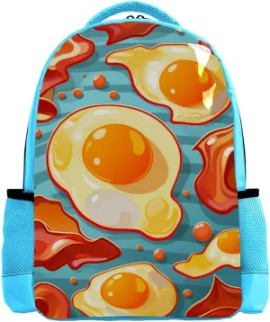 Travel Backpack for Women,Backpack for Men,Breakfast Bacon and Eggs,Backpack