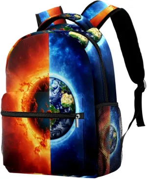 Travel Backpack,Work Backpack,Back Pack,3D Yin Yang Gossip Sun Earth,Backpack, J2sx3kmbkflp