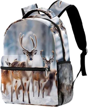 Travel Backpack,Work Backpack,Back Pack,Family Forest Noble Deer,Backpack
