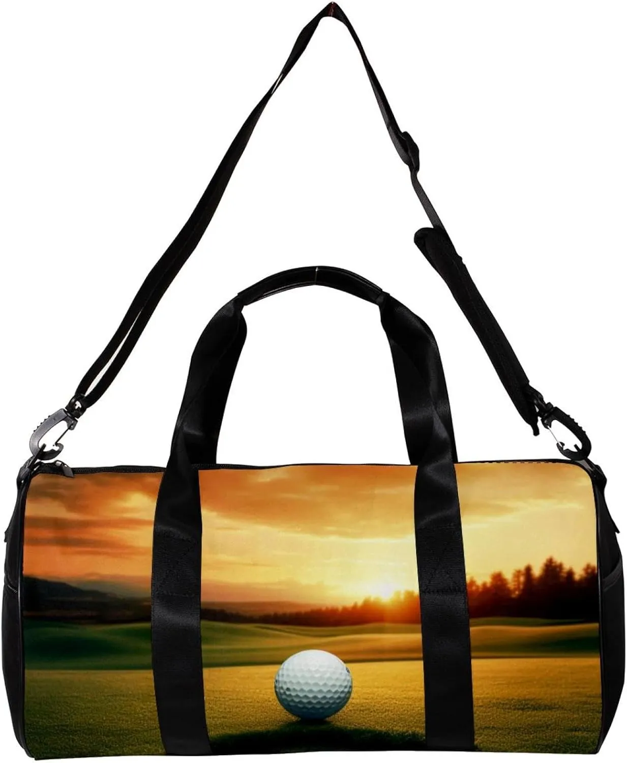 Travel Bag,Mens Gym Bag,Womens Gym Bag,Baseball Hole and Sunset,Sports Bag