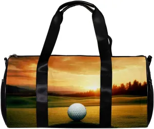 Travel Bag,Mens Gym Bag,Womens Gym Bag,Baseball Hole and Sunset,Sports Bag