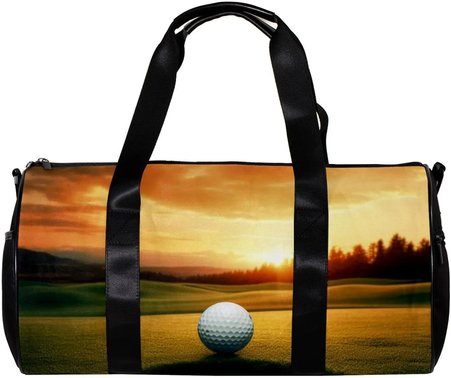 Travel Bag,Mens Gym Bag,Womens Gym Bag,Baseball Hole and Sunset,Sports Bag