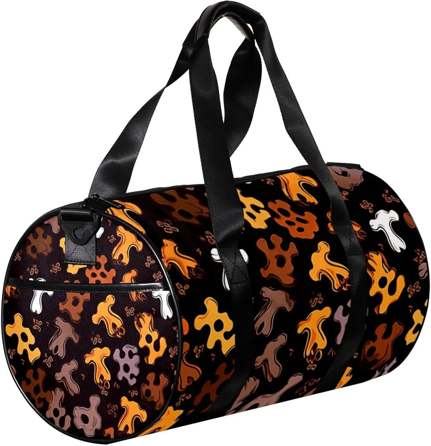 Travel Bag,Mens Gym Bag,Womens Gym Bag,Bones and Paw Print,Sports Bag