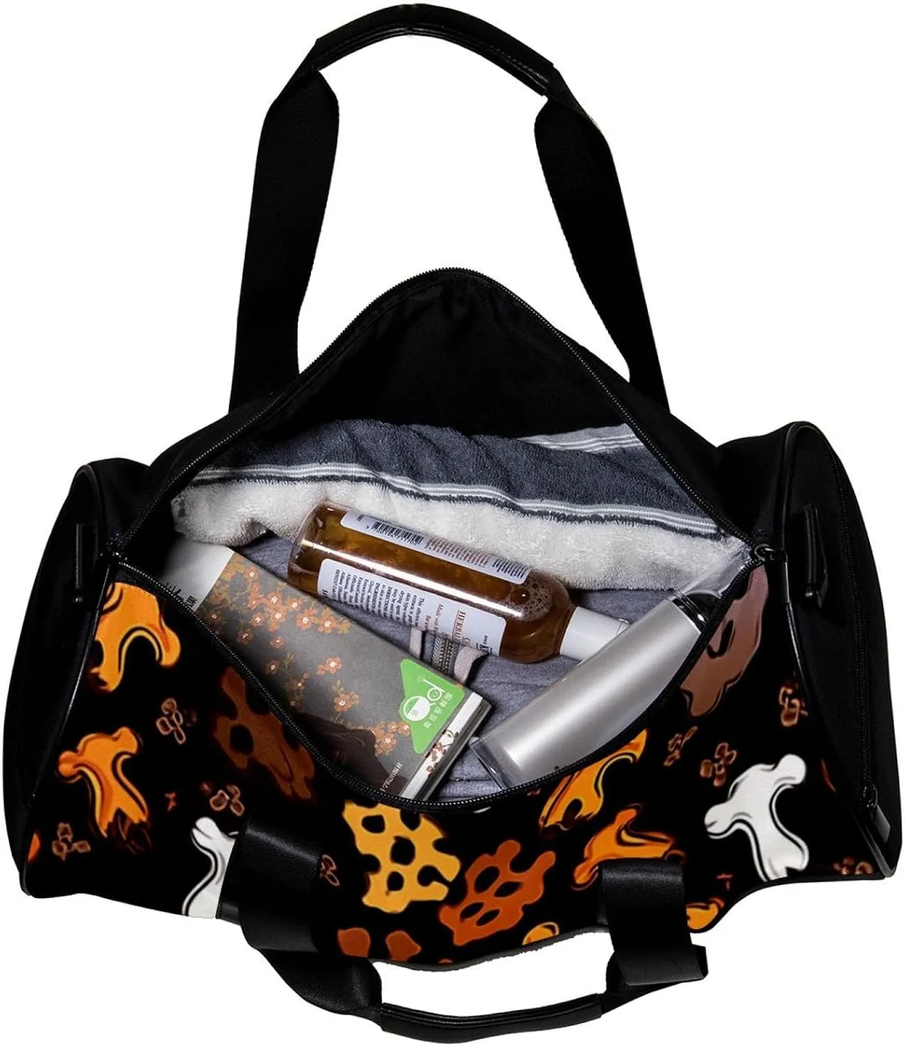 Travel Bag,Mens Gym Bag,Womens Gym Bag,Bones and Paw Print,Sports Bag