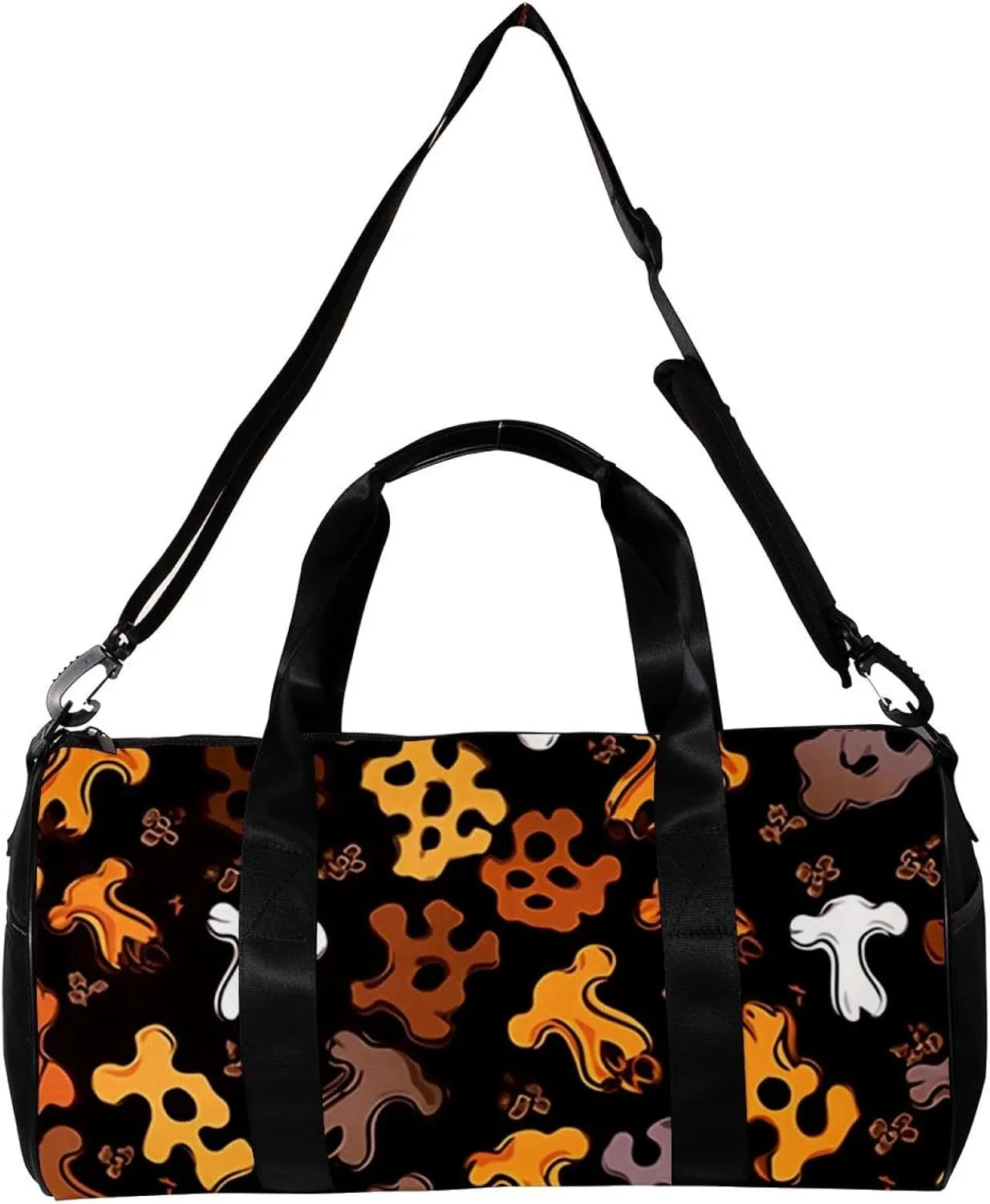 Travel Bag,Mens Gym Bag,Womens Gym Bag,Bones and Paw Print,Sports Bag