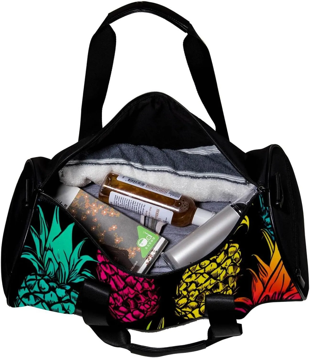 Travel Bag,Mens Gym Bag,Womens Gym Bag,Colored Pineapple,Sports Bag