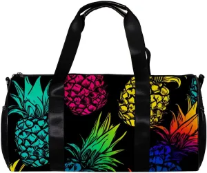 Travel Bag,Mens Gym Bag,Womens Gym Bag,Colored Pineapple,Sports Bag