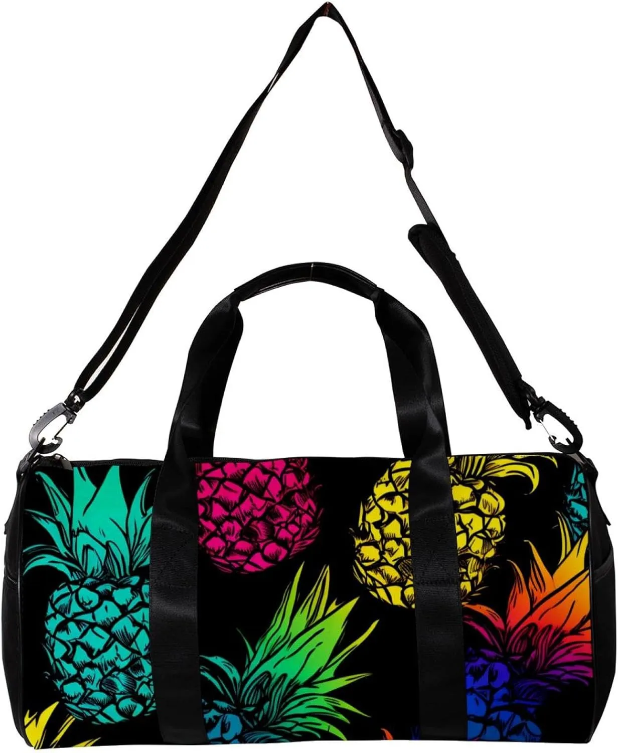 Travel Bag,Mens Gym Bag,Womens Gym Bag,Colored Pineapple,Sports Bag