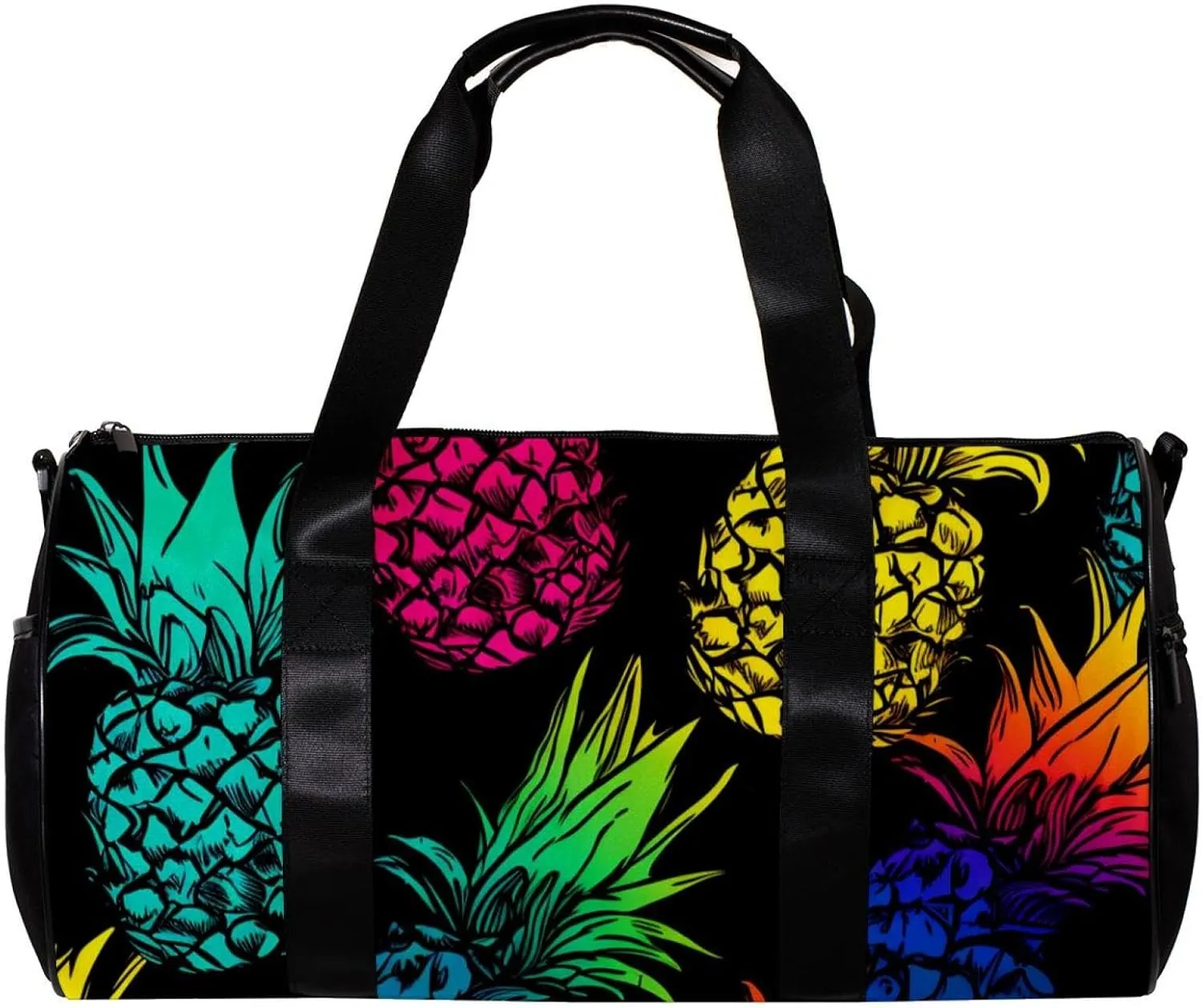 Travel Bag,Mens Gym Bag,Womens Gym Bag,Colored Pineapple,Sports Bag