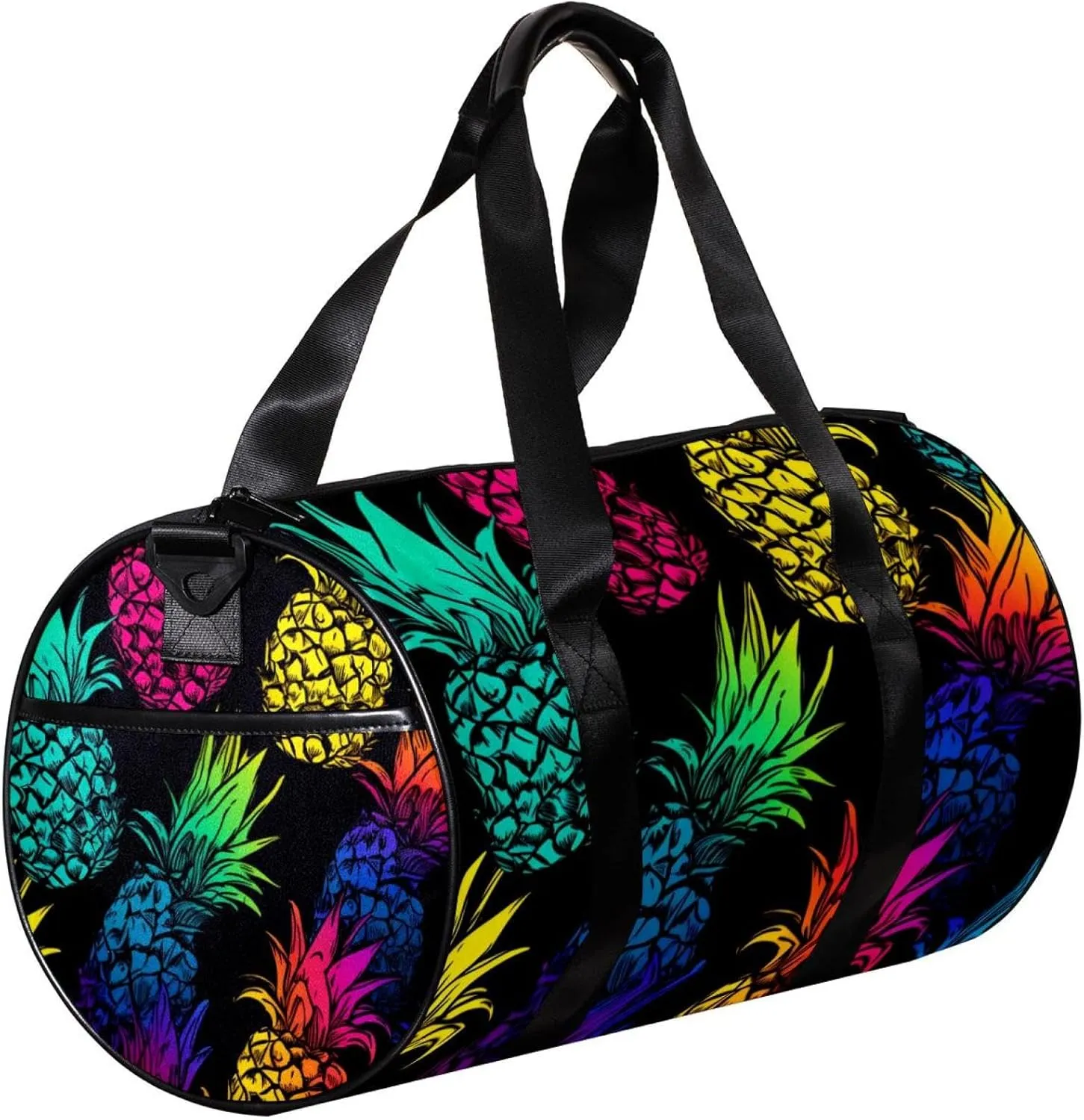 Travel Bag,Mens Gym Bag,Womens Gym Bag,Colored Pineapple,Sports Bag