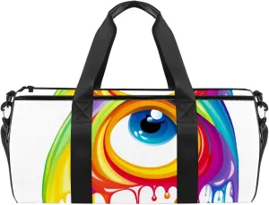 Travel Bag,Mens Gym Bag,Womens Gym Bag,Drop and Rainbow,Sports Bag