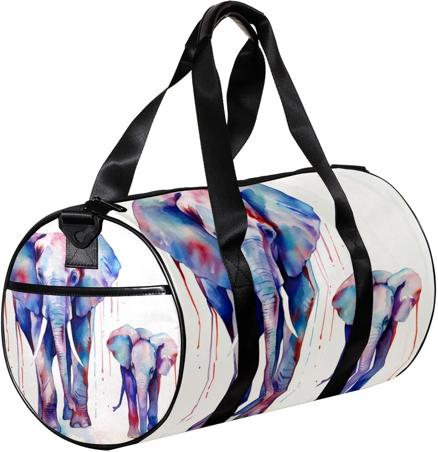 Travel Bag,Mens Gym Bag,Womens Gym Bag,Elephant Mother and Nver,Sports Bag