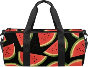 Travel Bag,Mens Gym Bag,Womens Gym Bag,Watermelon Black Sky,Sports Bag