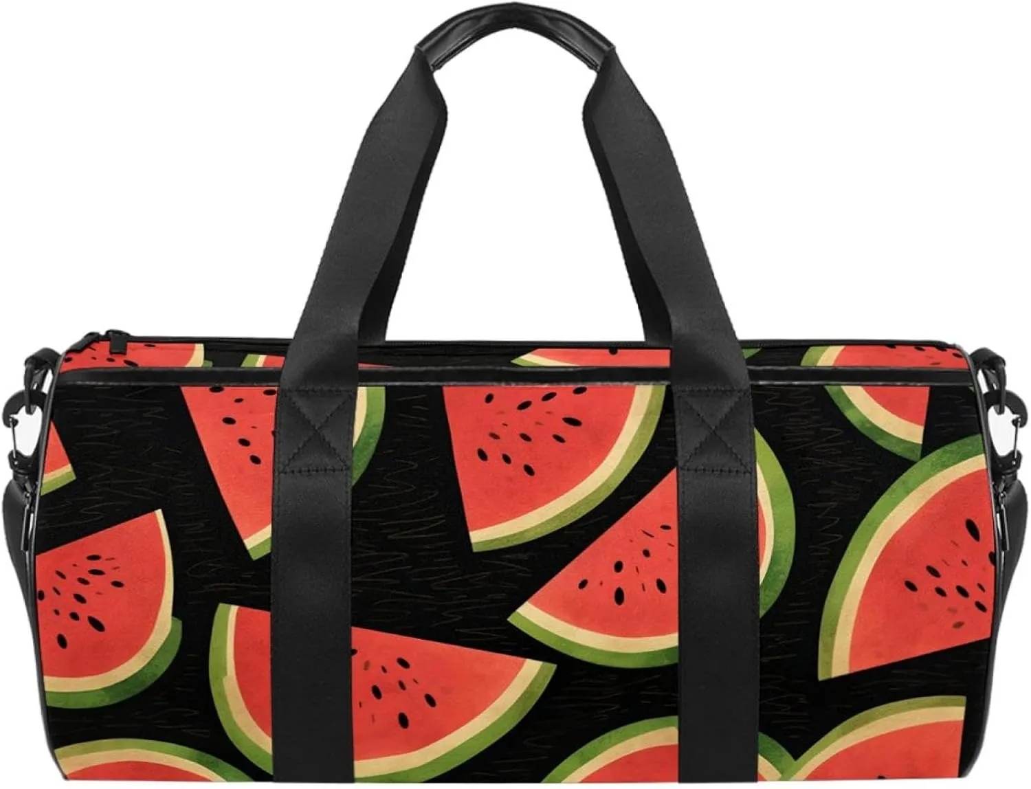 Travel Bag,Mens Gym Bag,Womens Gym Bag,Watermelon Black Sky,Sports Bag
