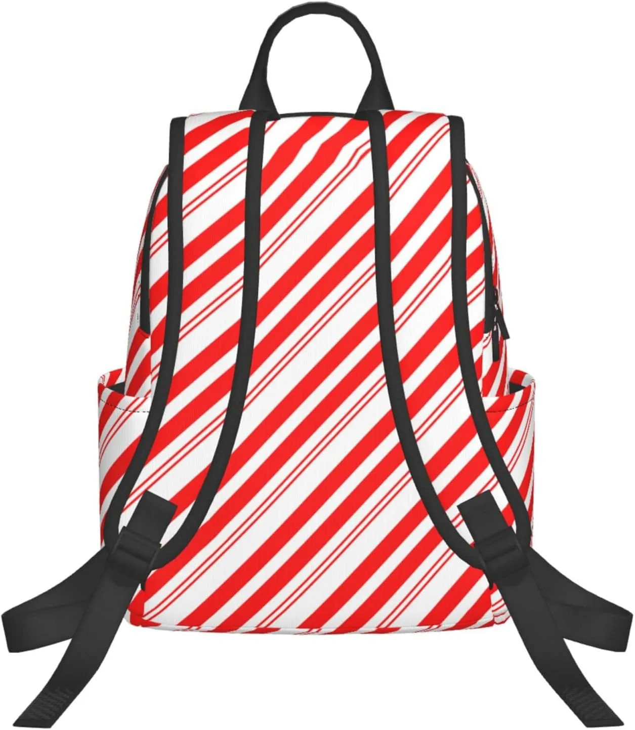 Travel Laptop Backpack Business Anti Theft Red White Stripes Christmas Candy Cane Durable Backpack College Computer Bag Gifts for Men & Women