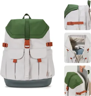 Travel Laptop Backpack for Men Women, Large School Backpack Fit 17 Inch Laptop, Carry on Backpack for Airplanes, Water Resistant & Comfortable College Computer Backpack (Forest Green)
