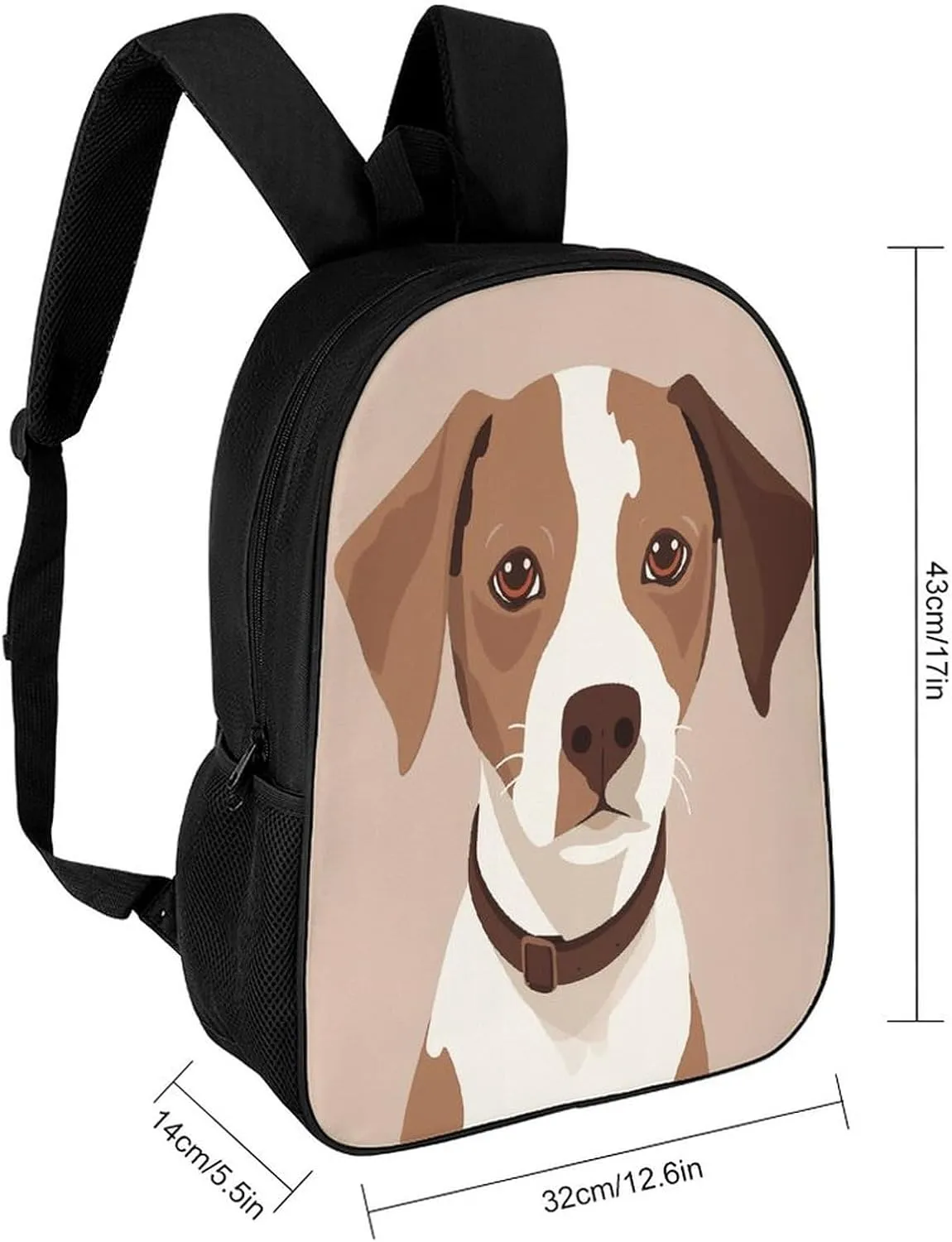 Travel Laptop Backpack Slim Durable Lightweight Back Pack Cute Animation Style Dog Small Backpack For Women Men